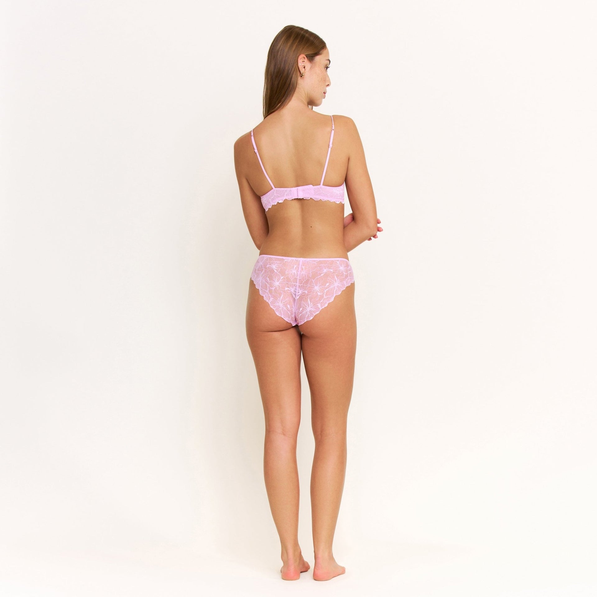 Jessa Lace Bralette in Petal - -
