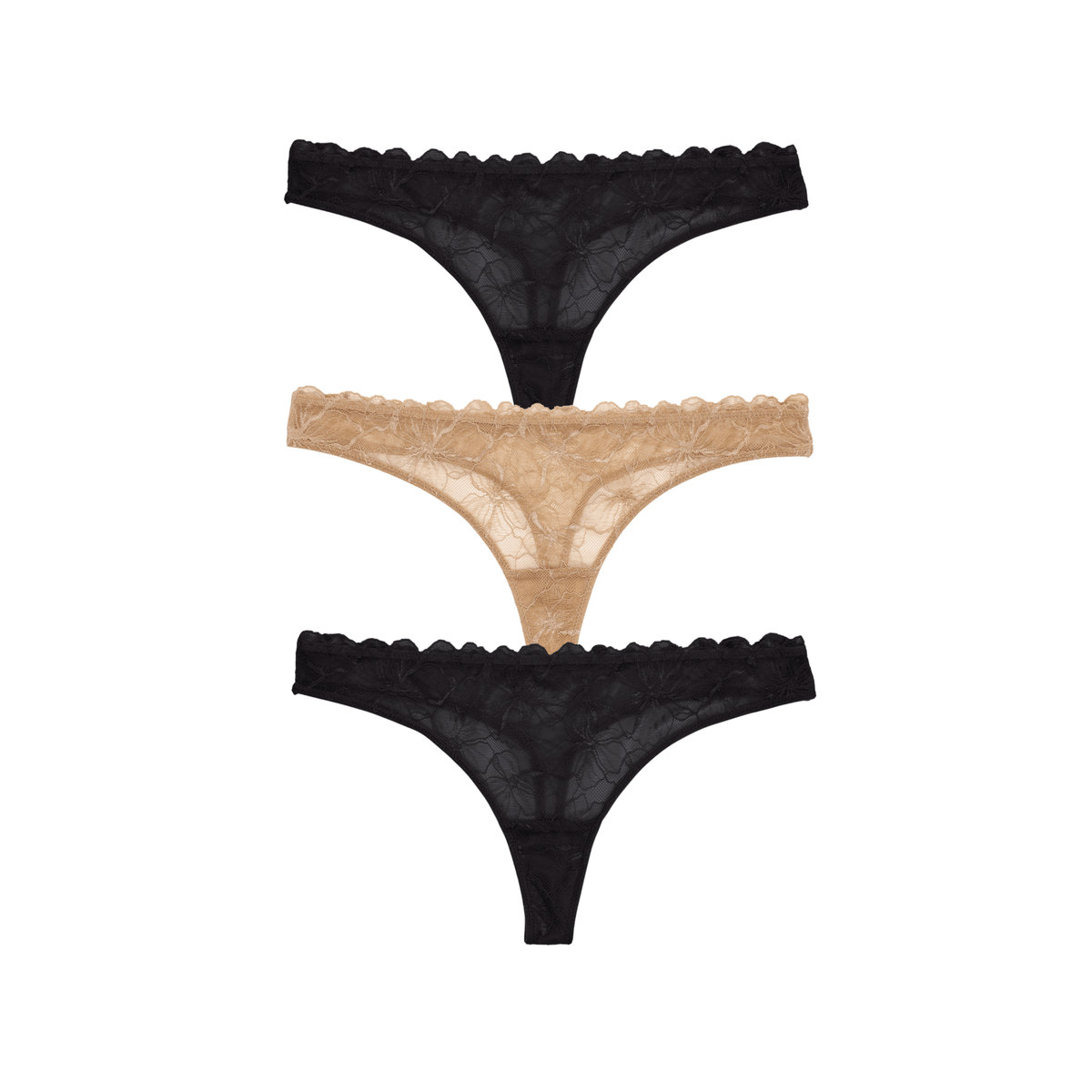 Jessa Thong 3-Pack in Basics - Underwear -