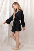 Love Story Robe In Black - Robe -