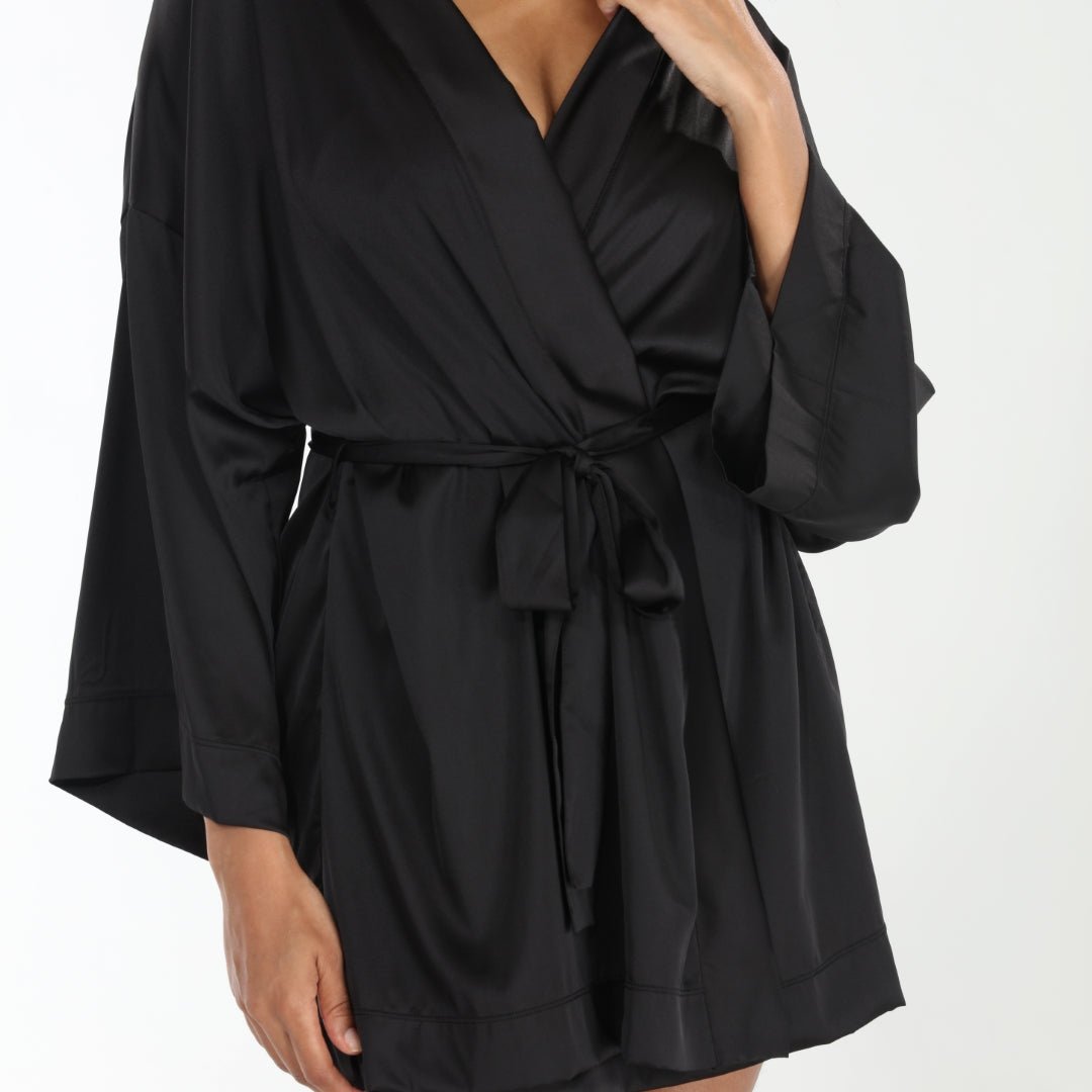 Love Story Robe In Black - Robe -