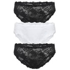 Maria Lace Bikini 3PK in Black/Ivory/Black - Bikini - Black Ivory Black