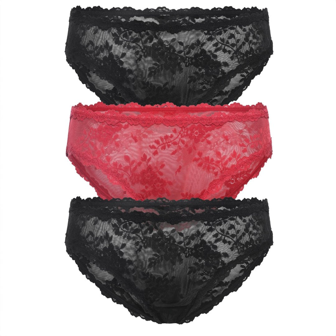 Maria Bikini 3-Pack in Black/Love Song/Black - Bikini -