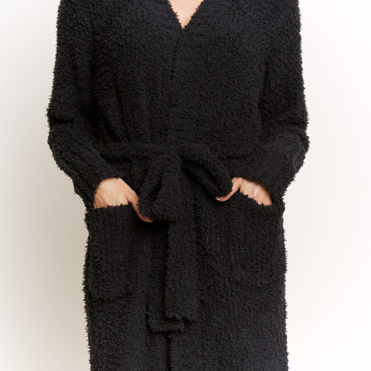 Morning Brew Robe In Black - Robe -