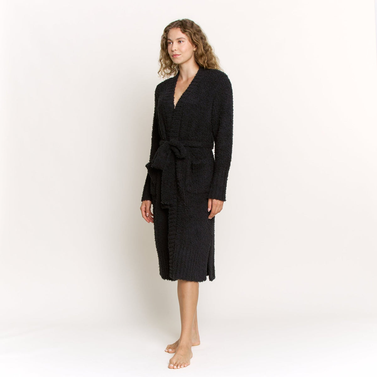Morning Brew Robe In Black - Robe -