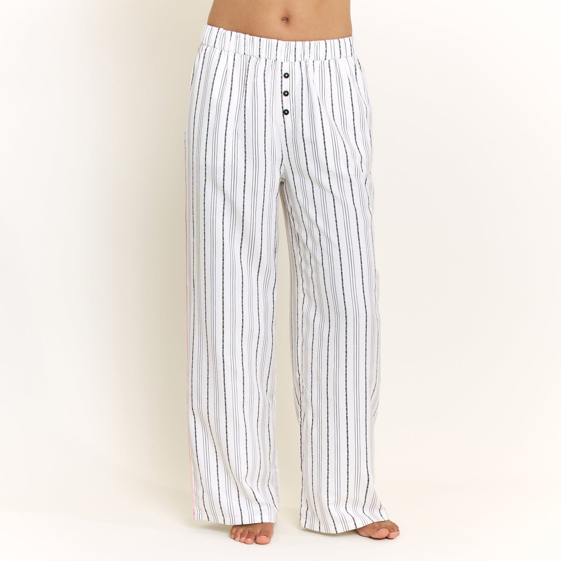 Nap Era Pant in Ivory Stripe - Honeydew - XS