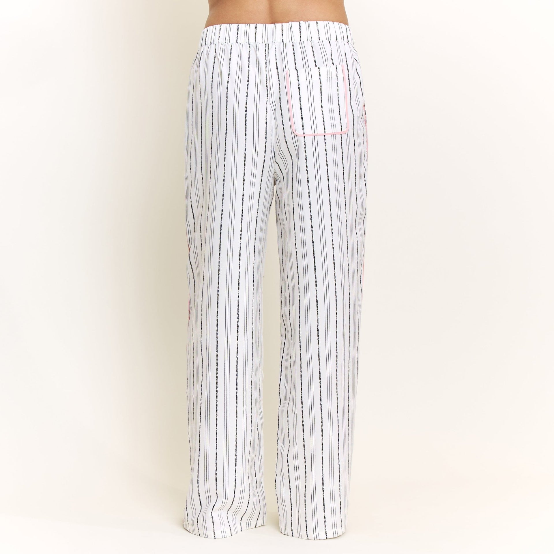 Nap Era Pant in Ivory Stripe - -