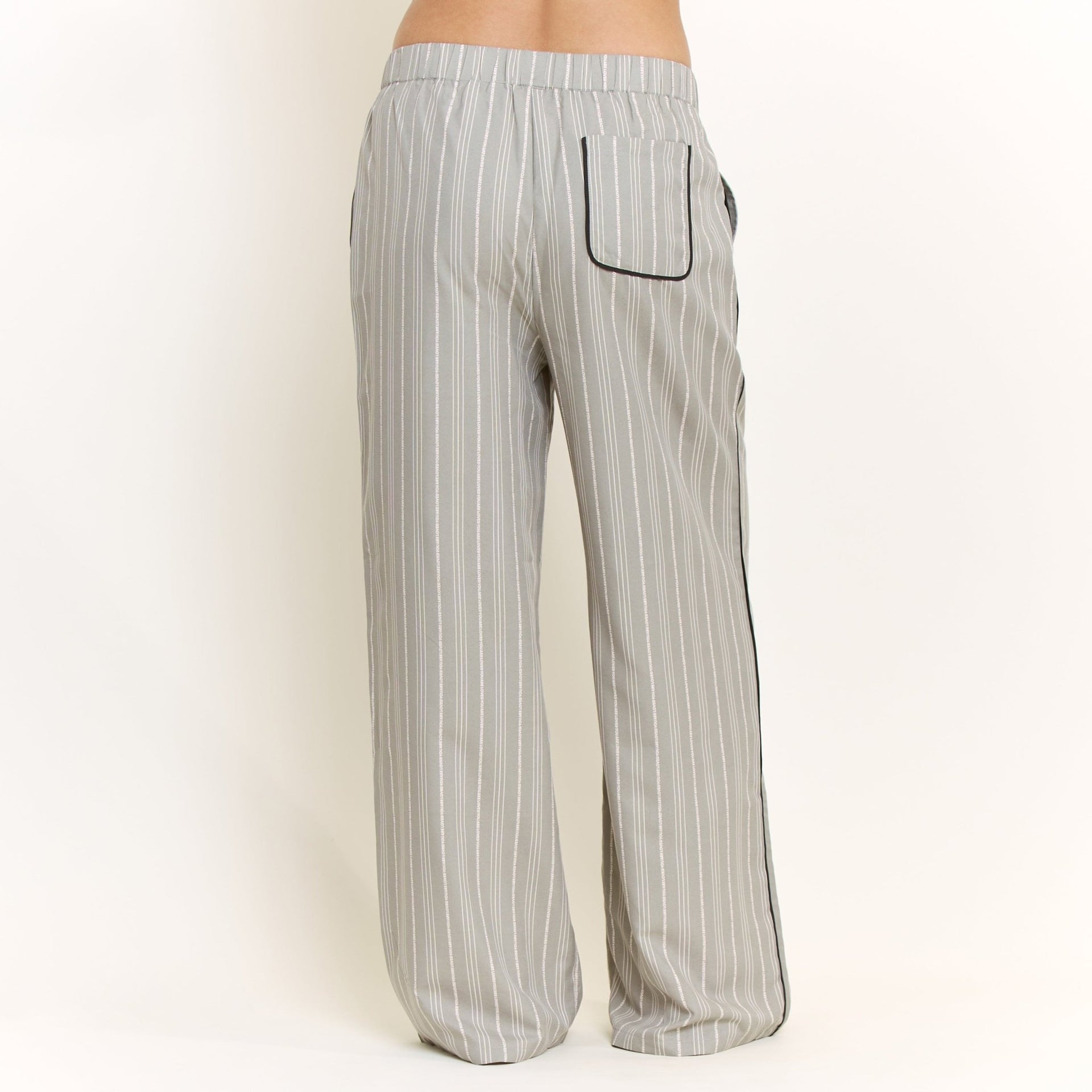 Nap Era Pant in Soft Olive Stripe - -