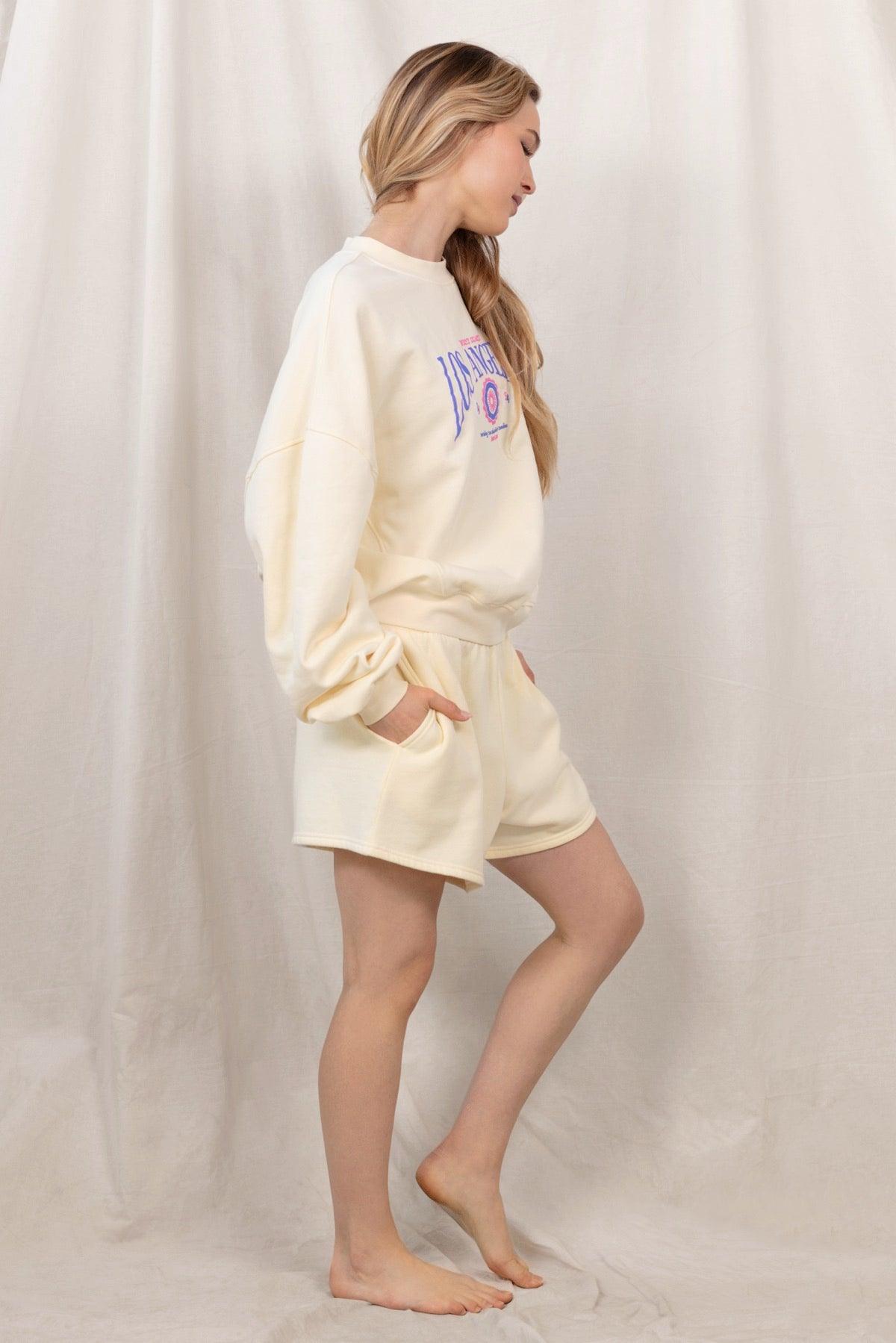 No Plans Short in Daffodil - Sleepwear & Loungewear -