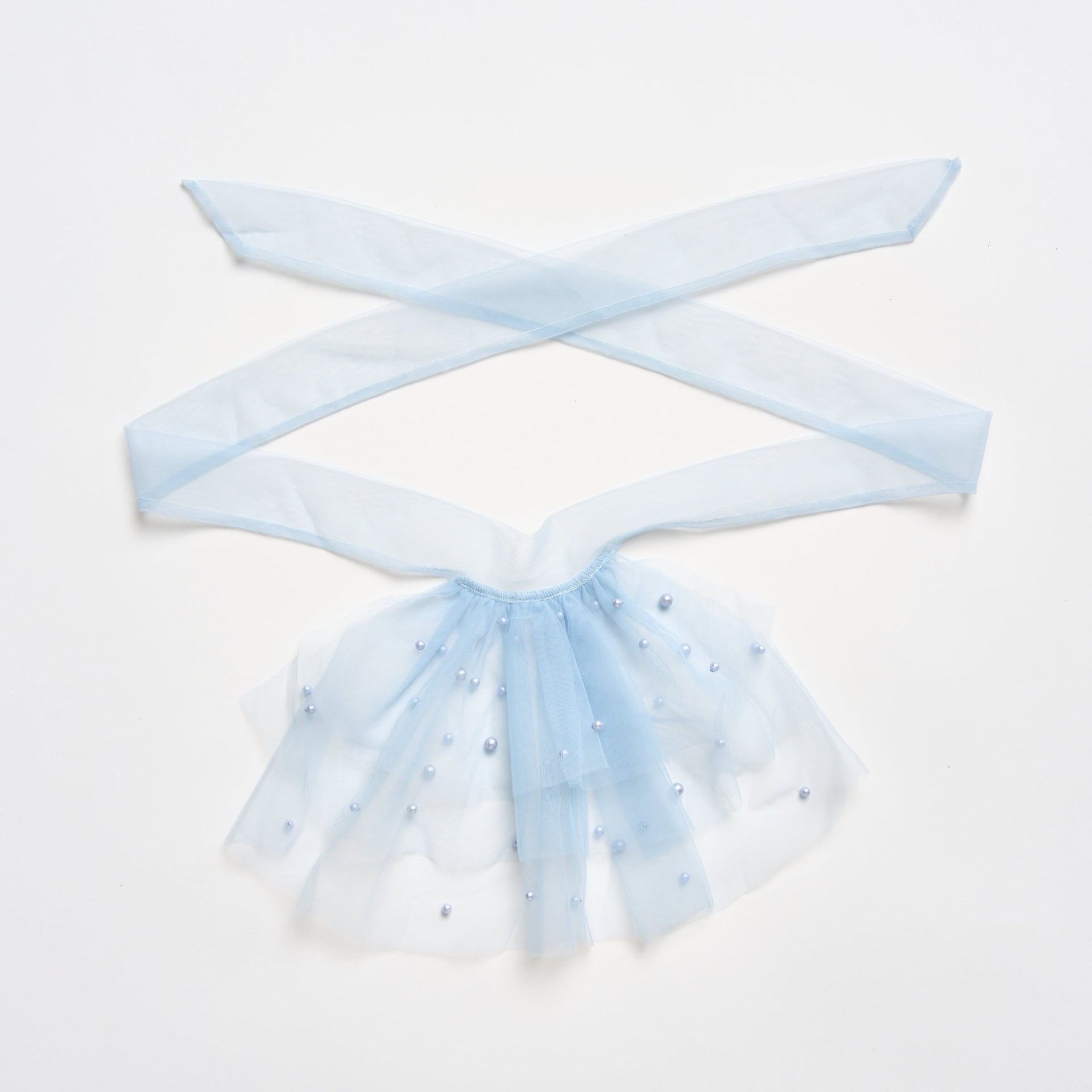 Pretty in Pearls Tie Booty Veil in Honeymoon - -