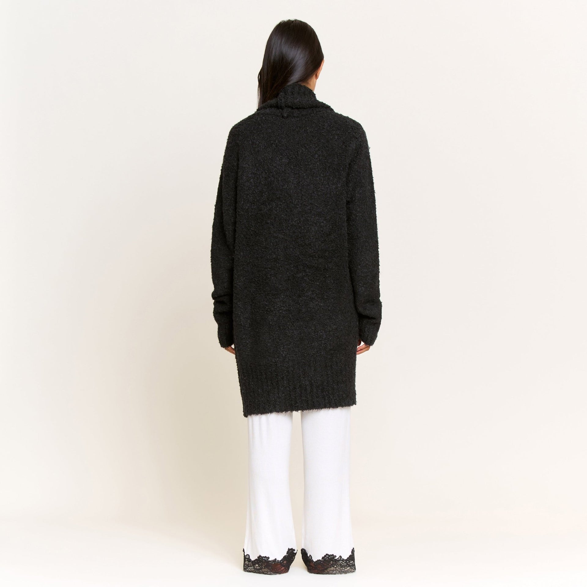 Ready to Relax Cardigan in Black - Honeydew - XS/S