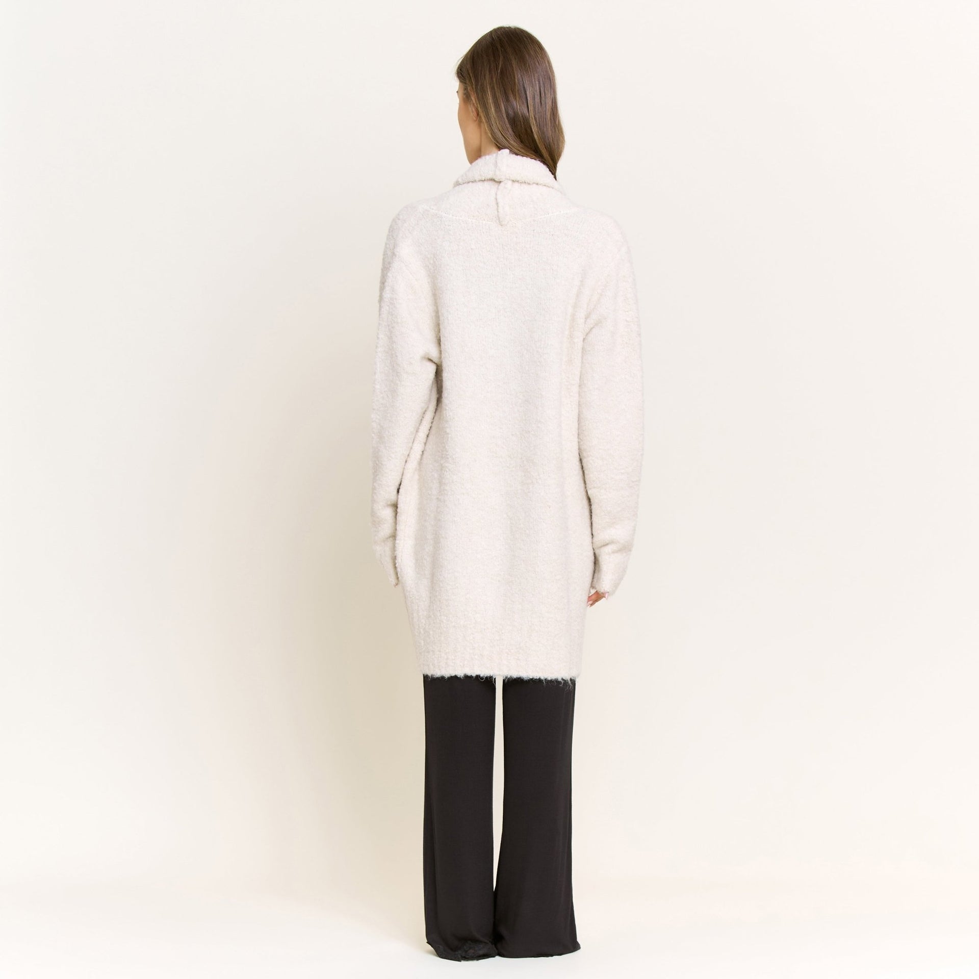 Ready to Relax Cardigan in Ivory - Honeydew - XS/S