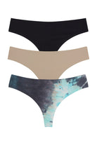 Skinz Thong 3-Pack - Panty - Black Nude Venus Tie Dye