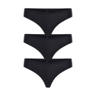 Skinz Thong 3-Pack - Panty - Black Black