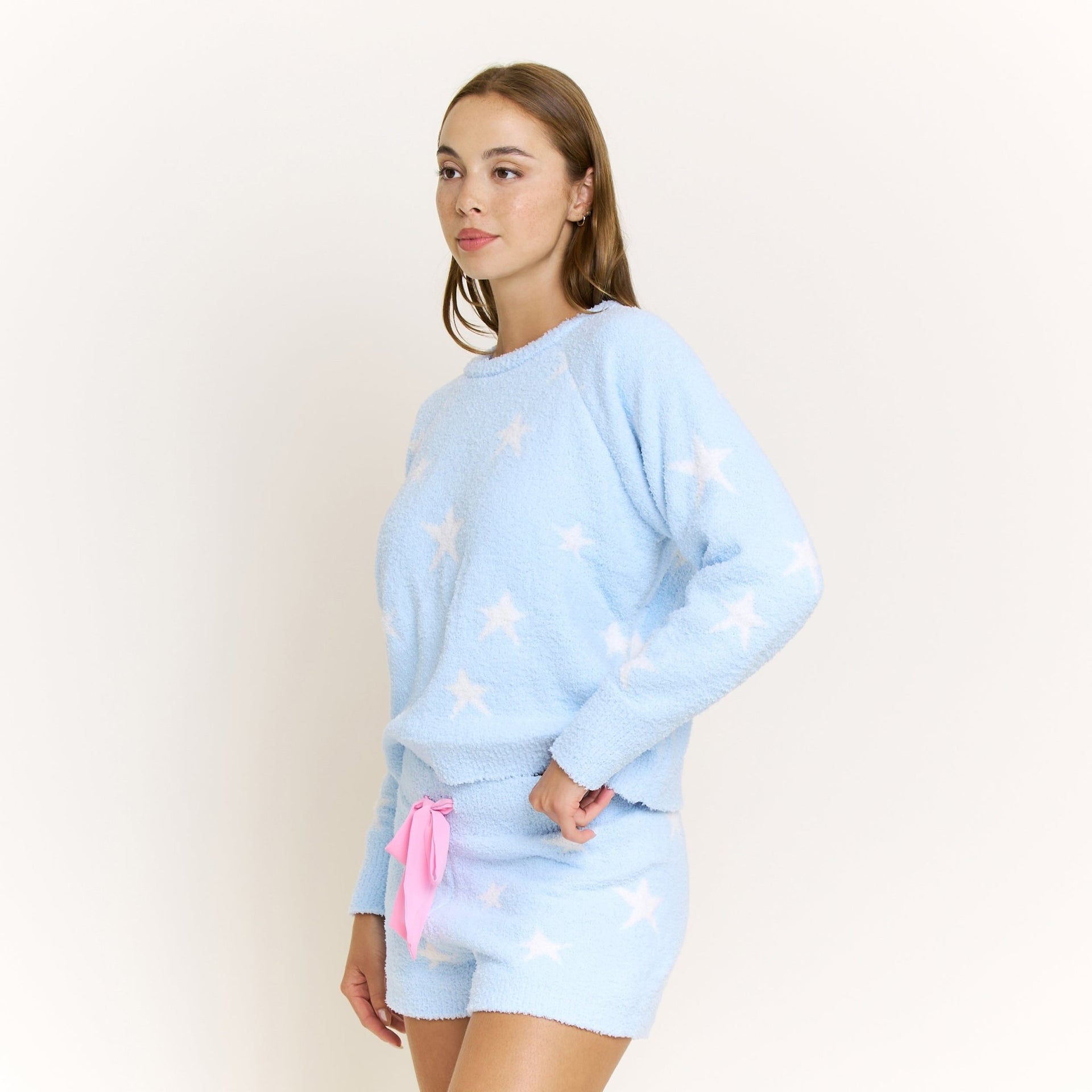 Snow Angel Sweater in Frosty Stars - Sleepwear & Loungewear -