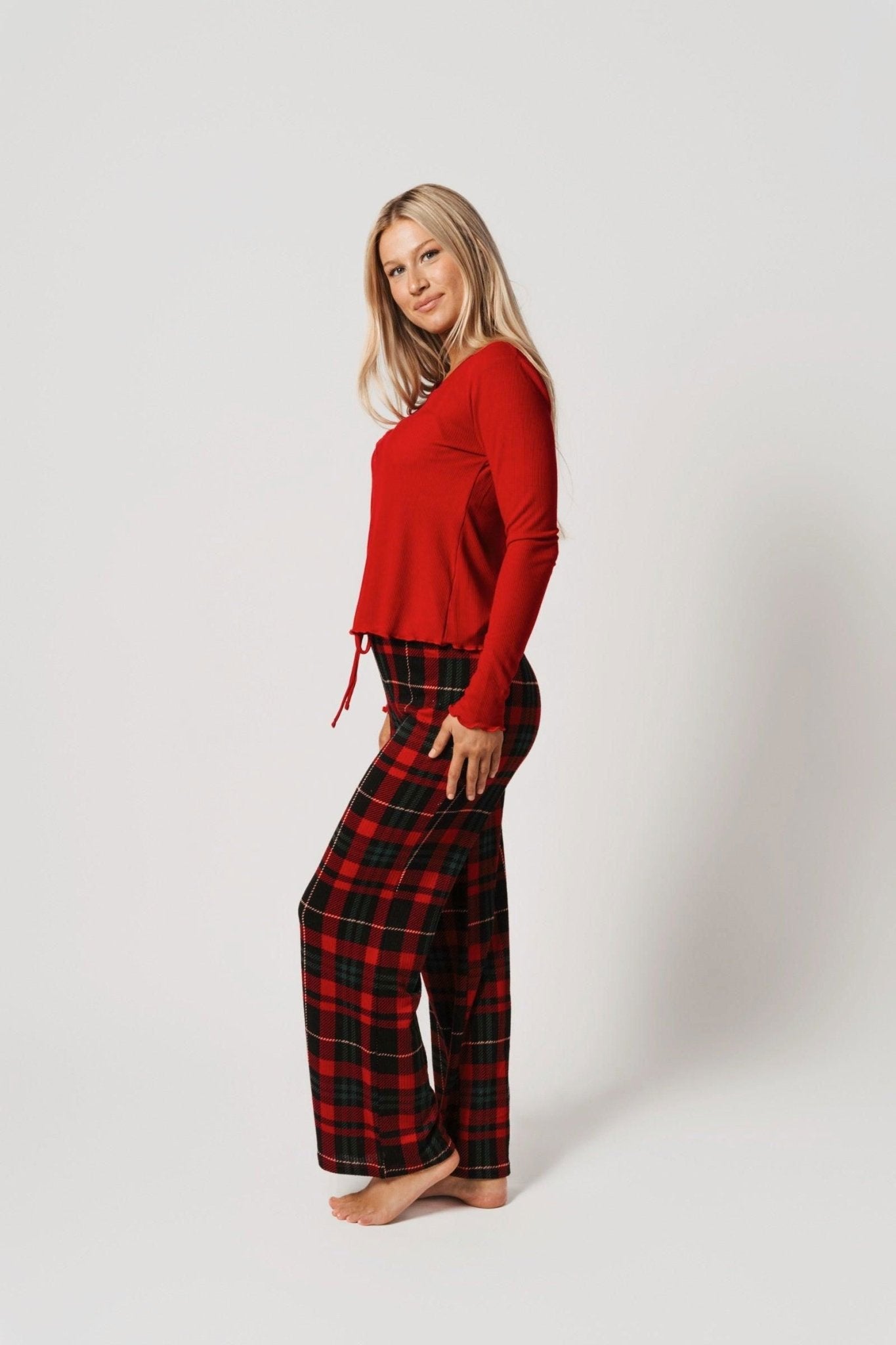 Snowed In PJ Set in Merry Plaid - Sleepwear & Loungewear -