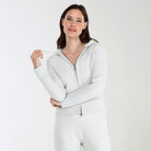 Spice It Up Zip Hoodie In Oatmeal - Loungewear - X-Large