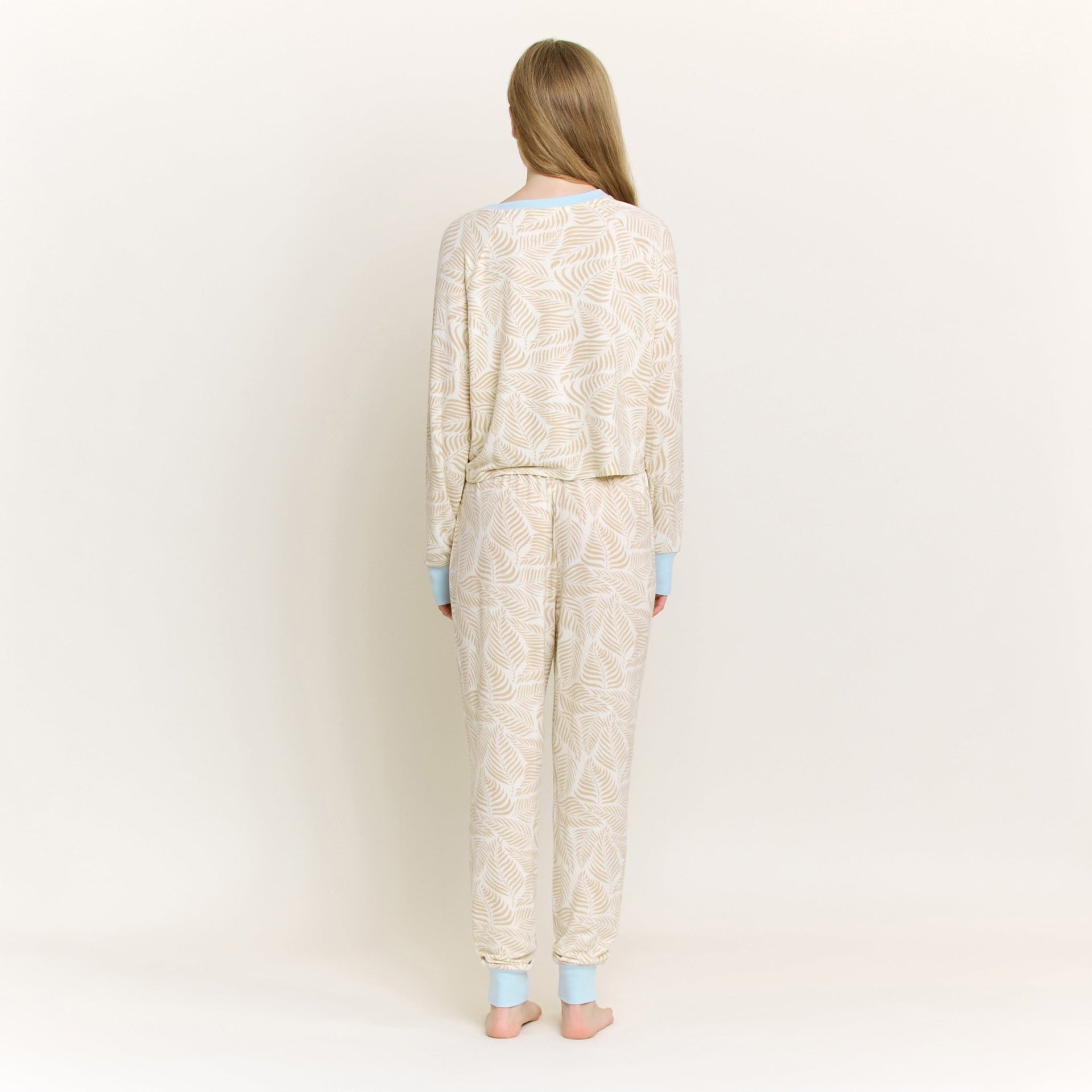 Star Seeker Long Cuff Set in Palm Rays - Sleepwear & Loungewear -