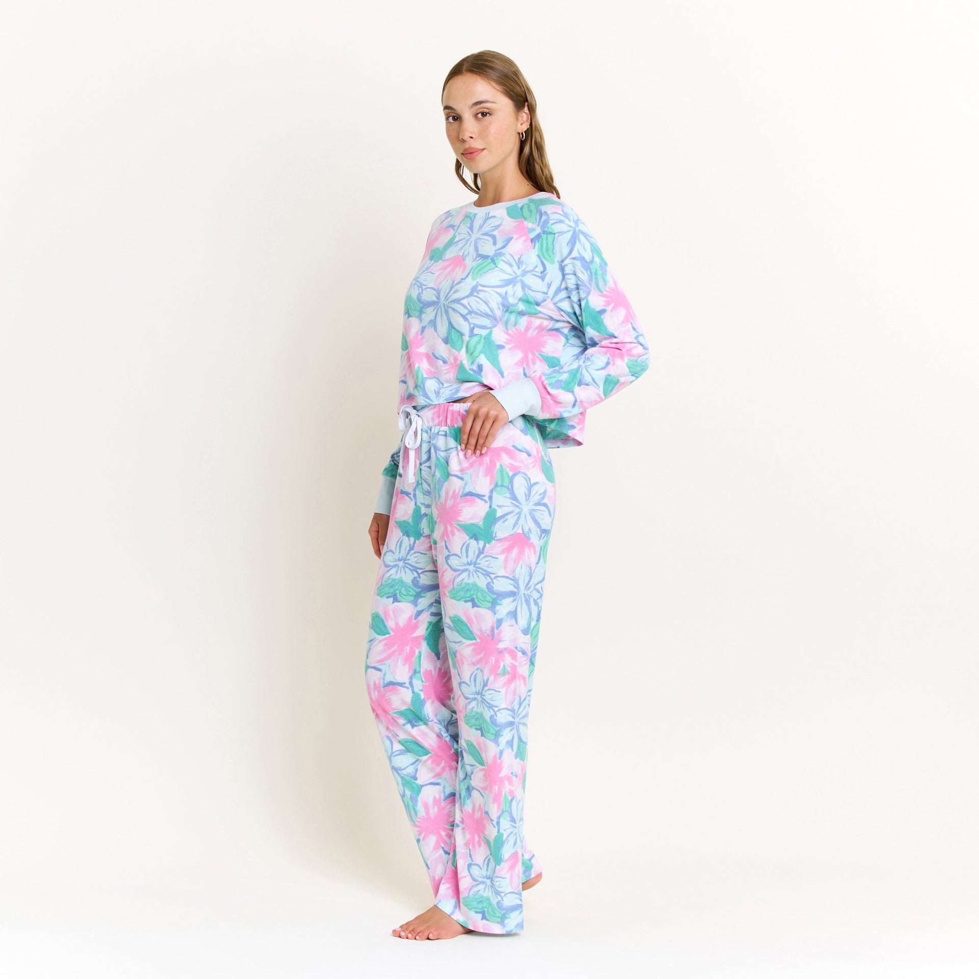 Star Seeker Long Open Set in Daybreak Floral - -