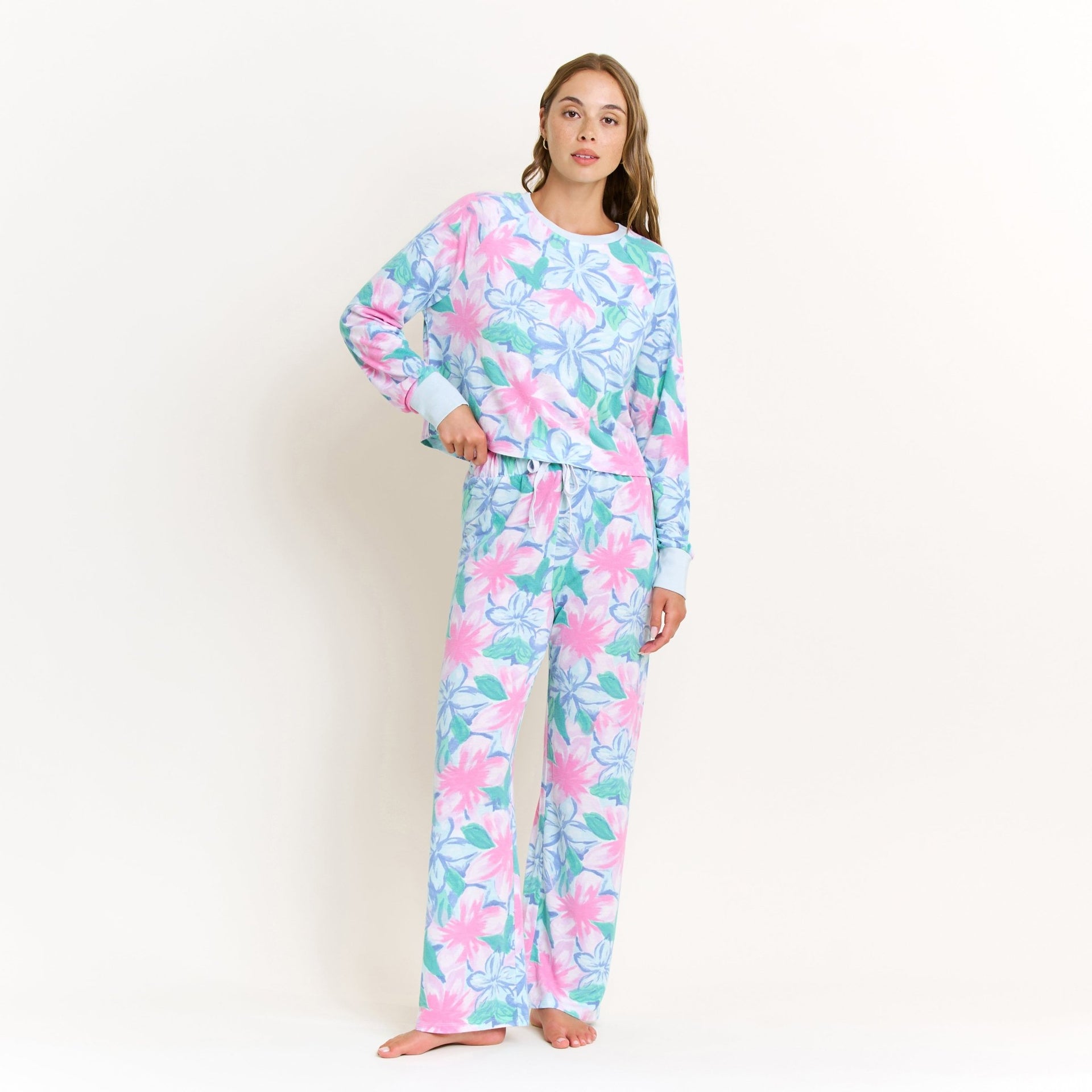Star Seeker Long Open Set in Daybreak Floral - -