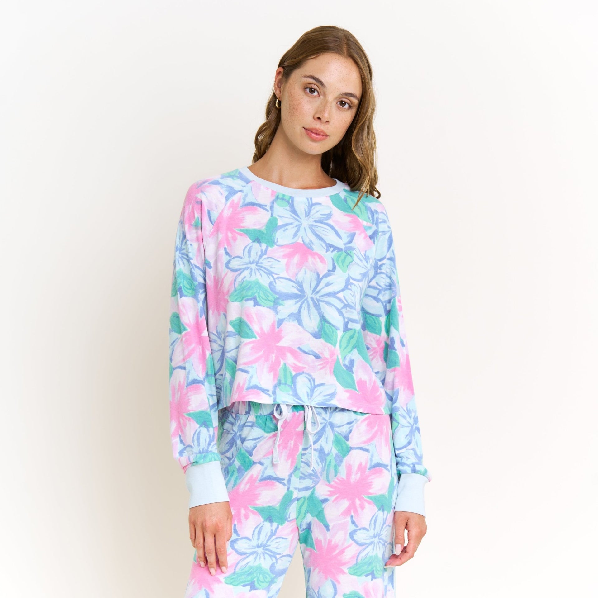 Star Seeker Long Open Set in Daybreak Floral - -