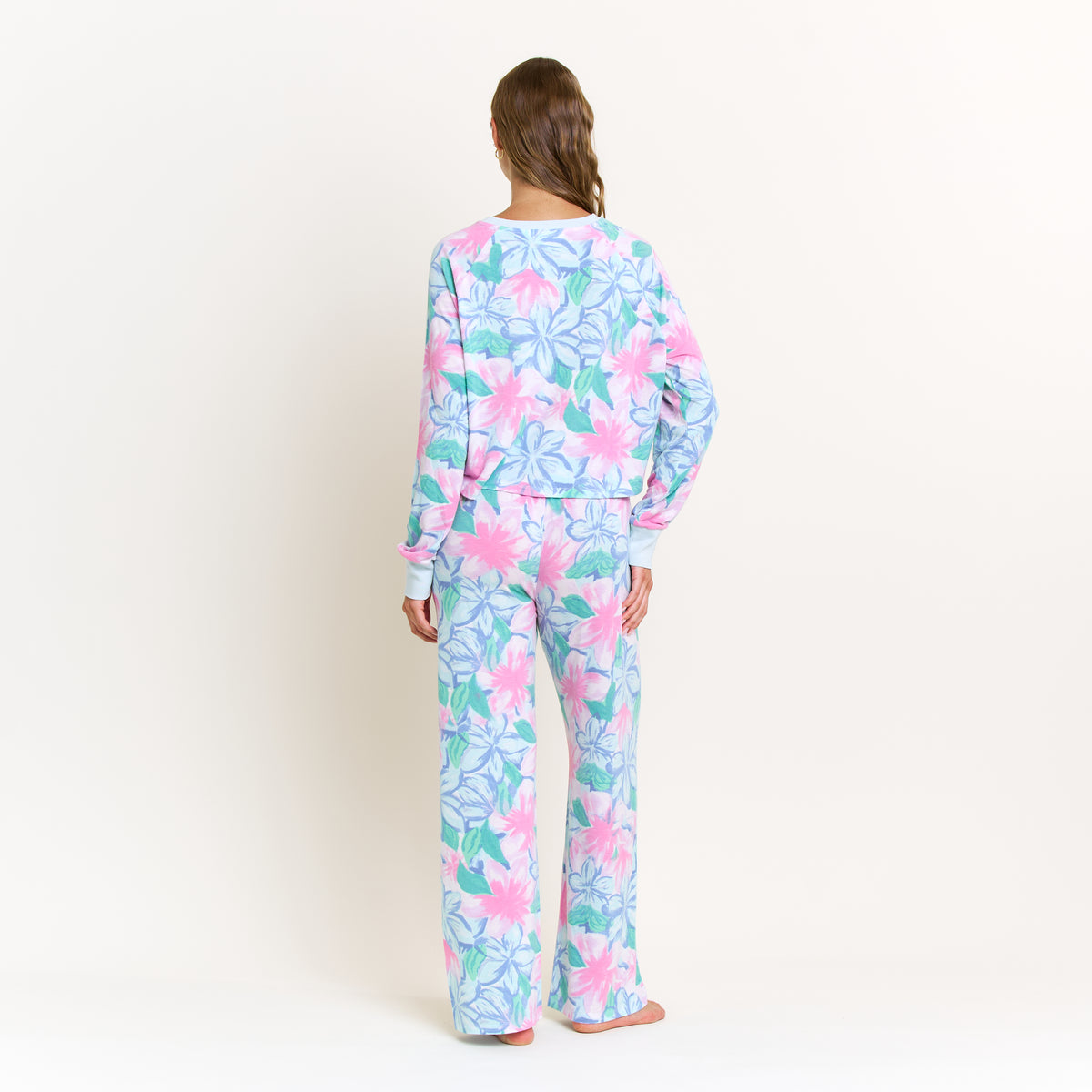 Star Seeker Long Open Set in Daybreak Floral - Sleepwear & Loungewear -