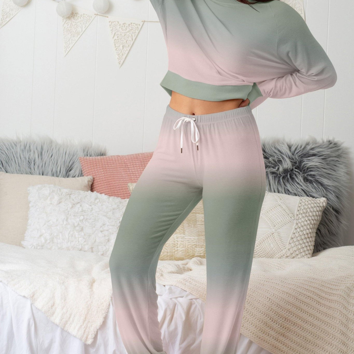 Star Seeker Long Set - Sleepwear & Loungewear - Birch Dip-Dye