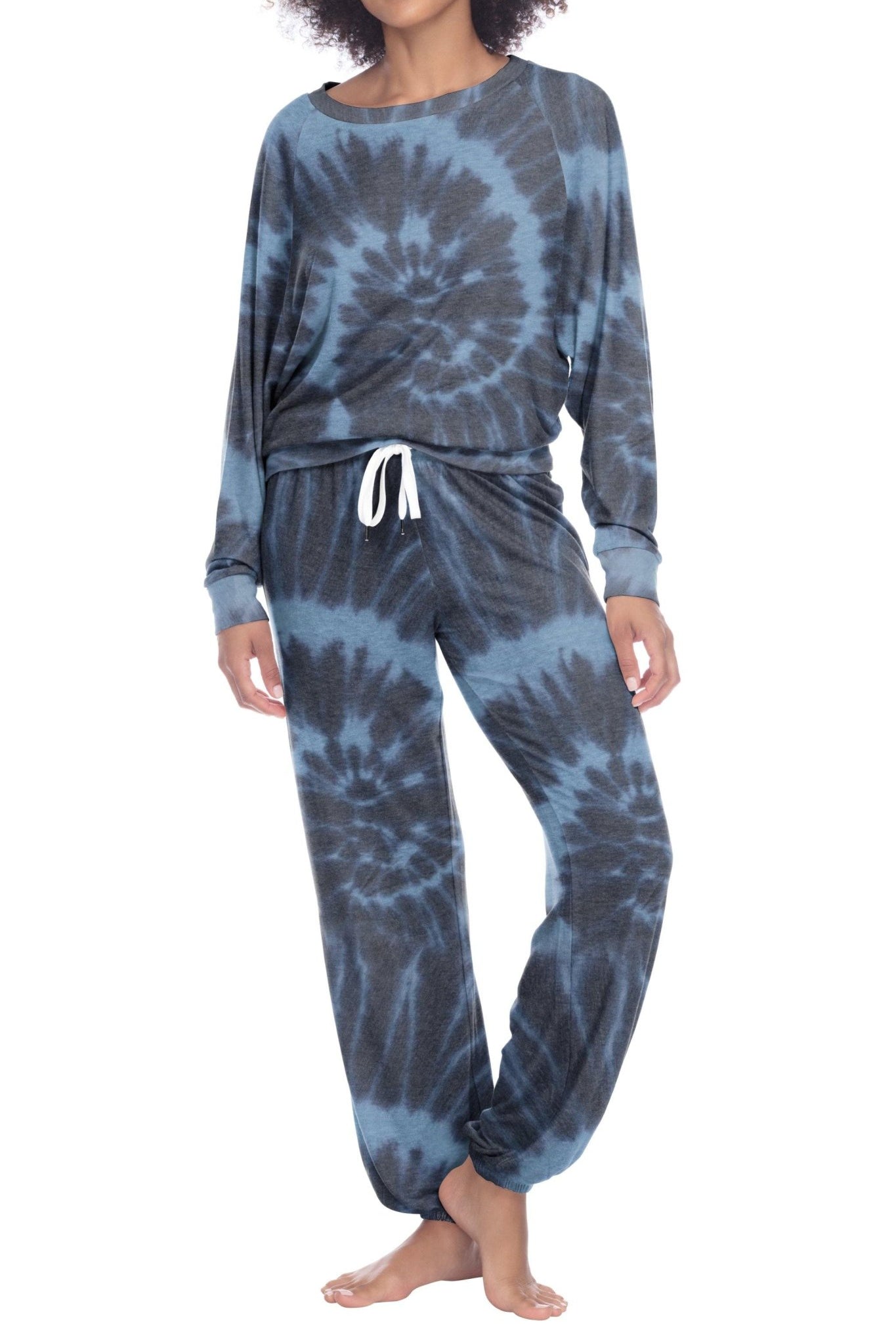 Star Seeker Long Set - Sleepwear & Loungewear - Navy Tie-Dye