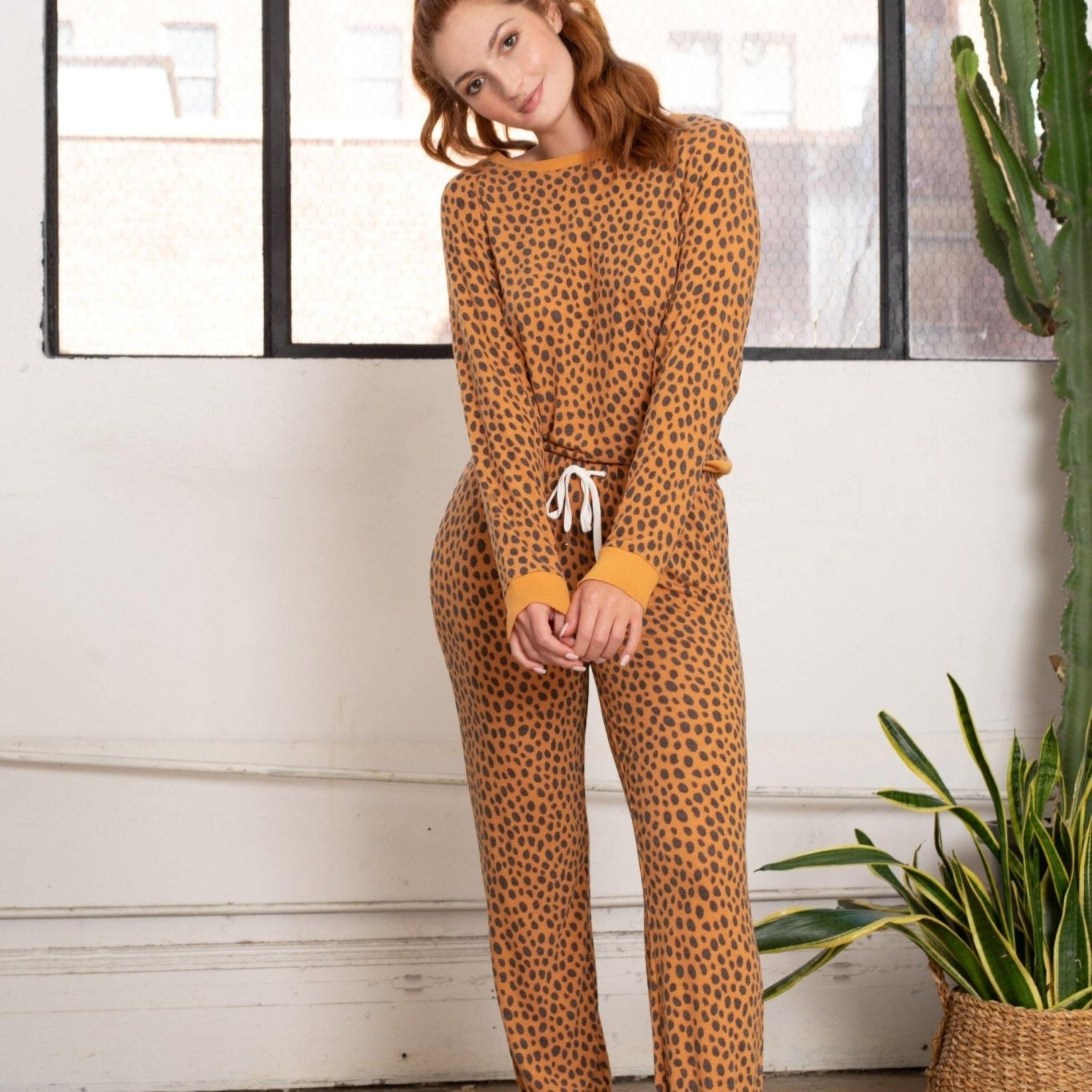 Star Seeker Long Set - Sleepwear & Loungewear - Pumpkin Spice Cheetah