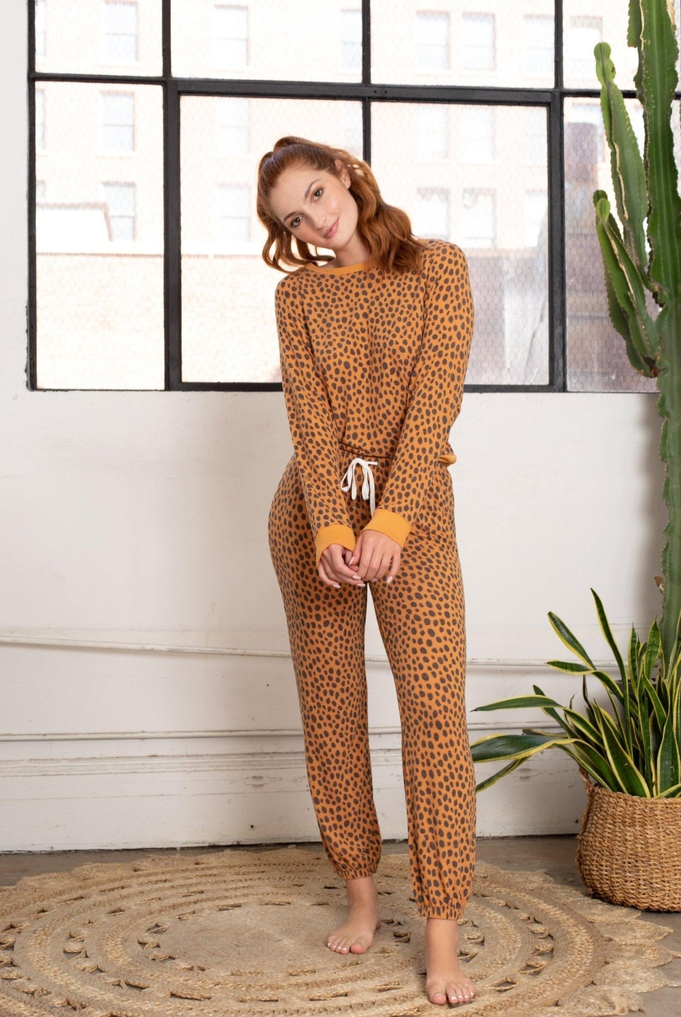 Star Seeker Long Set - Sleepwear & Loungewear - Pumpkin Spice Cheetah