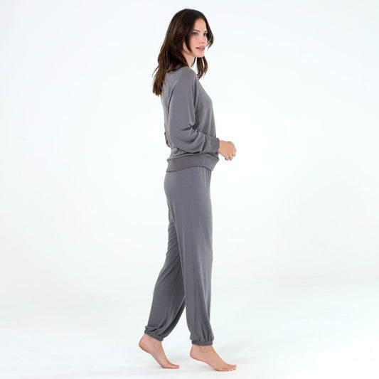 Star Seeker Long Set In Ash - Loungewear -