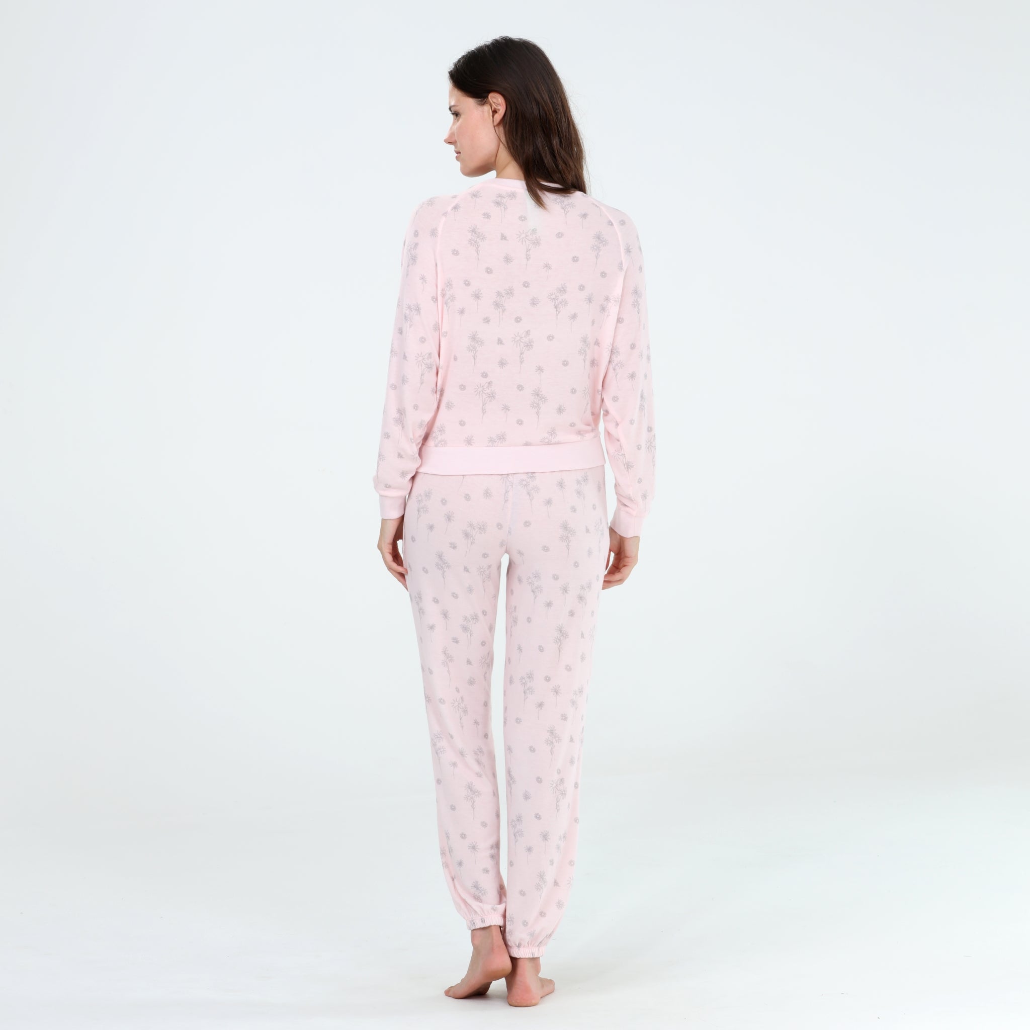 Star Seeker Long Set In Ballet Bouquets - Loungewear -