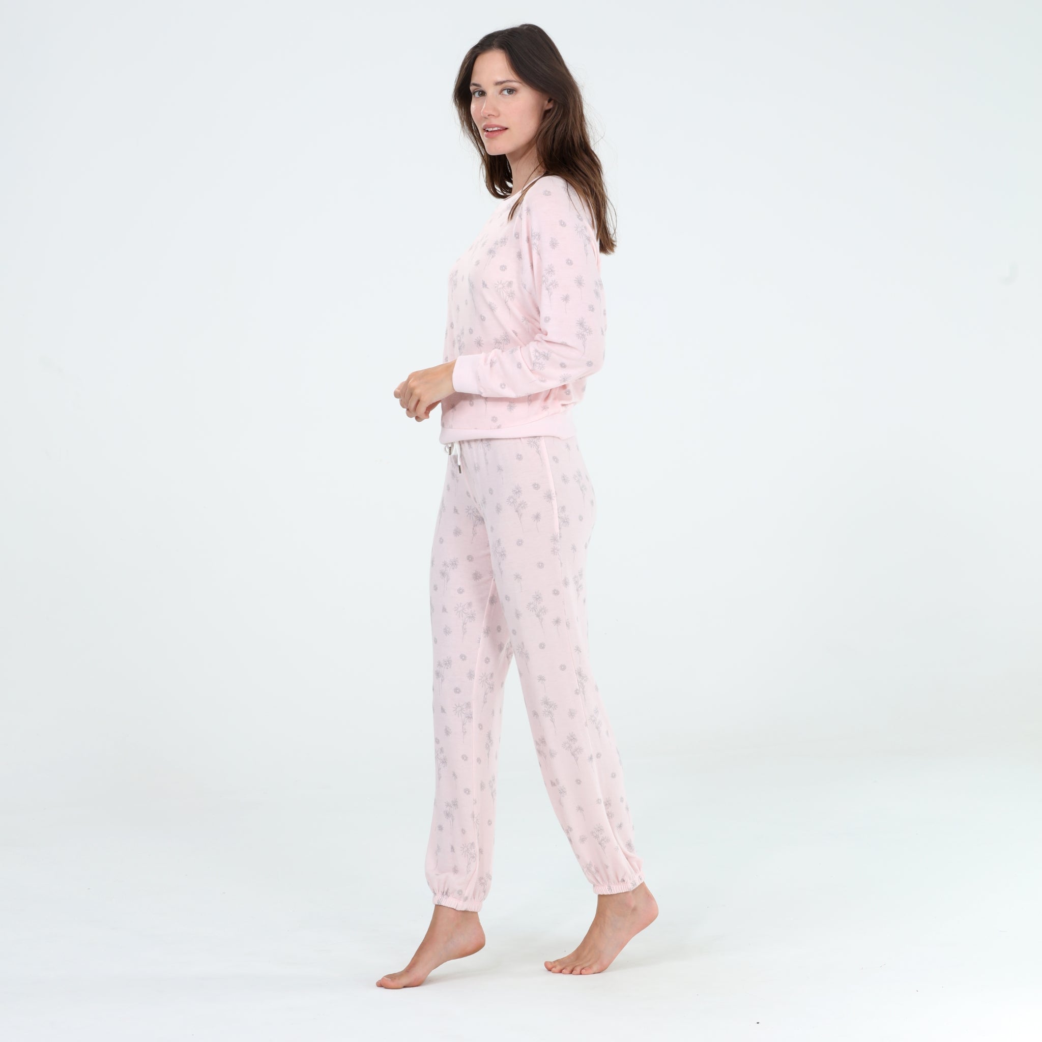 Star Seeker Long Set In Ballet Bouquets - Loungewear -