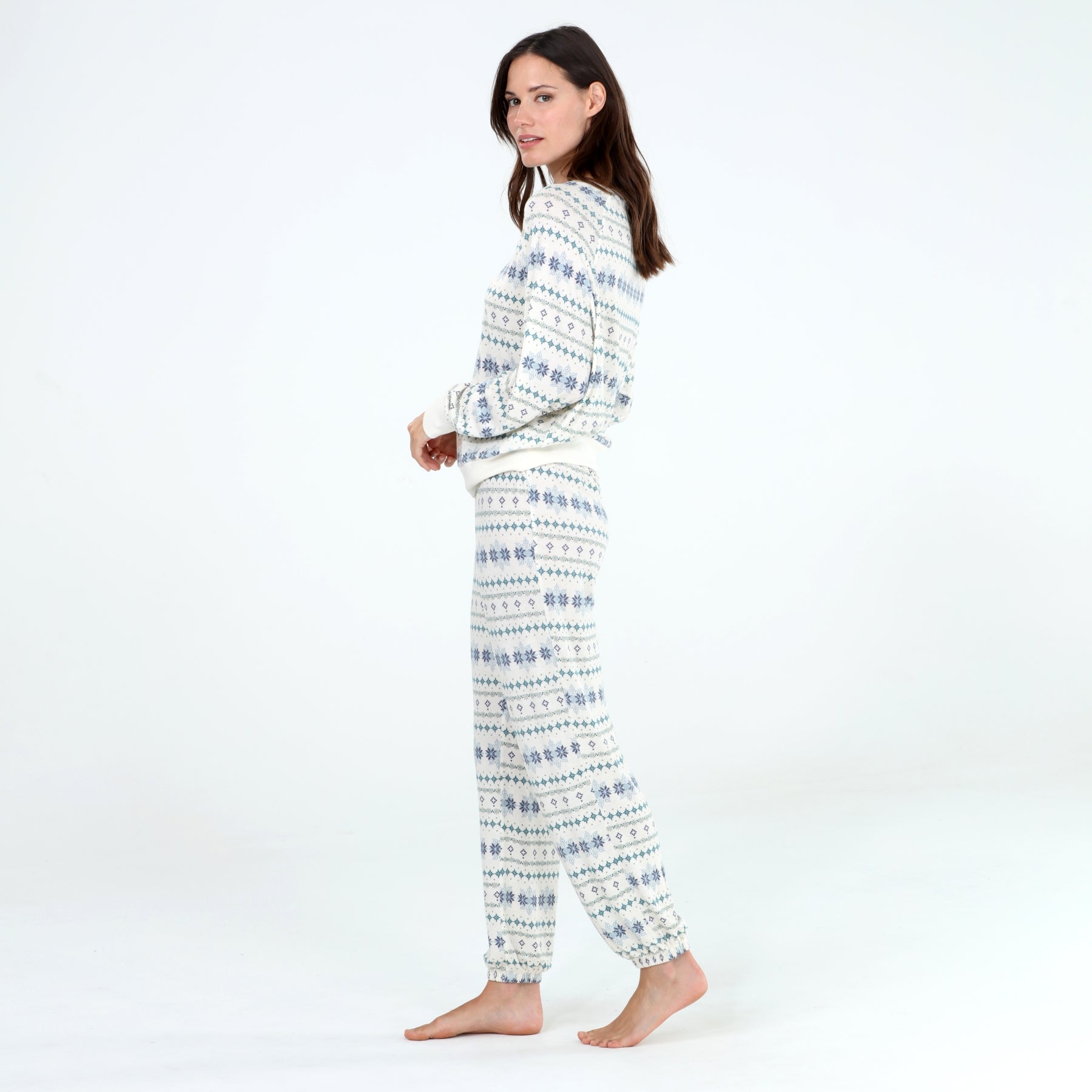 Star Seeker Long Set In Beso Fair Isle - Loungewear -