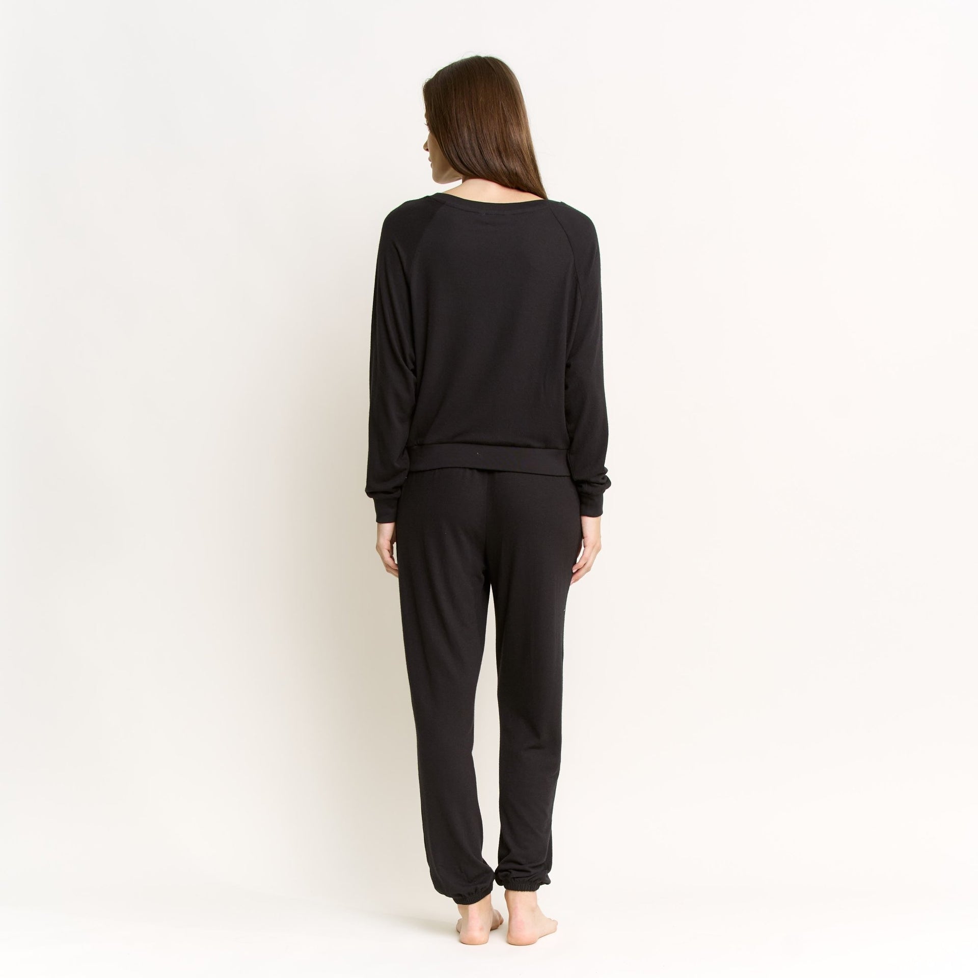 Star Seeker Long Set in Black - Sleepwear & Loungewear -