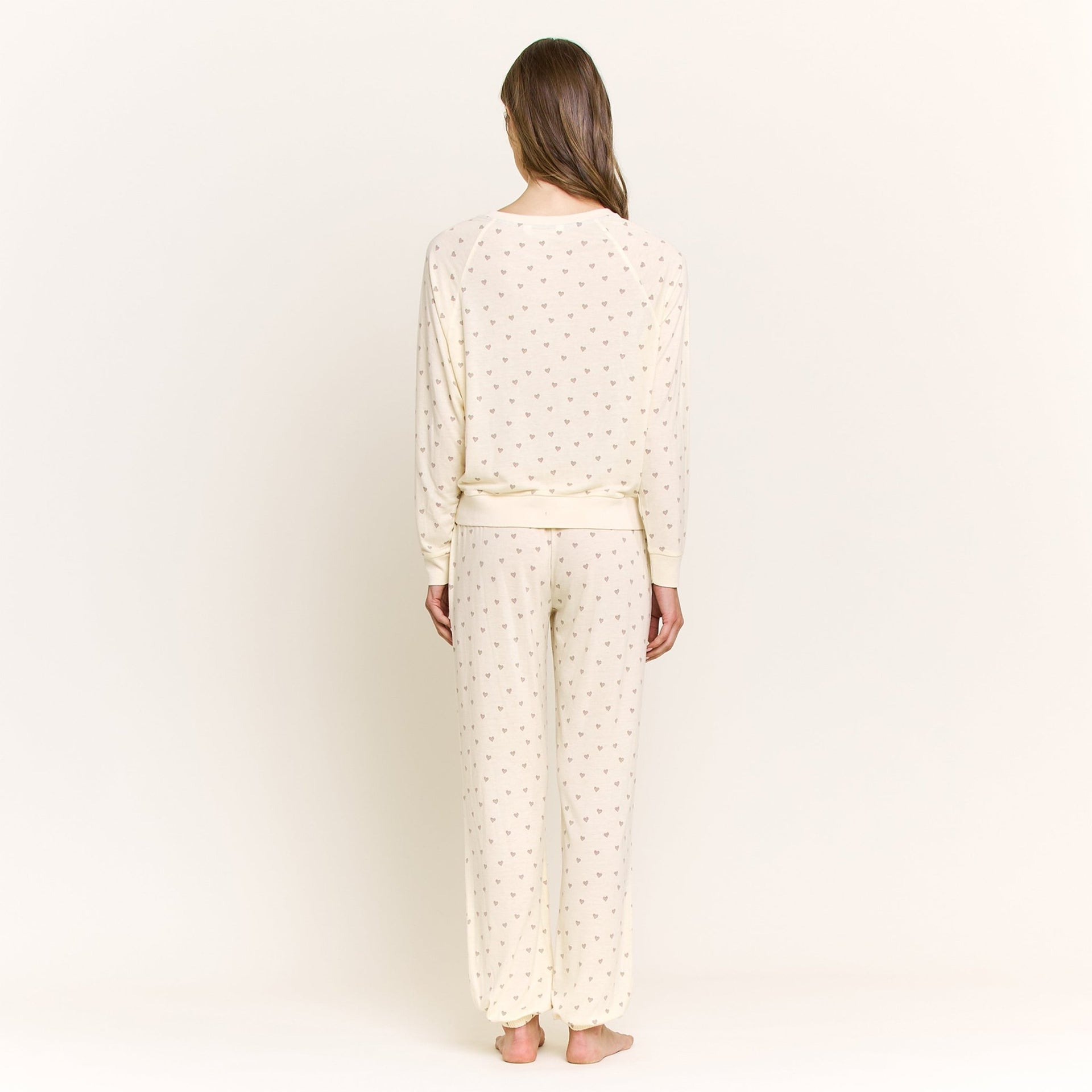 Star Seeker Long Set in Butter Daydream Hearts - Sleepwear & Loungewear -