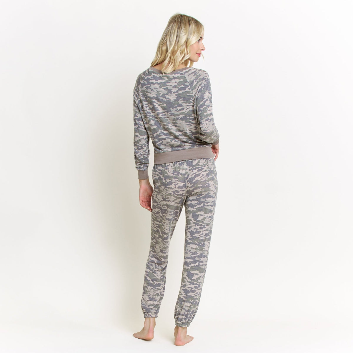 Star Seeker Long Set In Camouflage - Sleepwear & Loungewear -