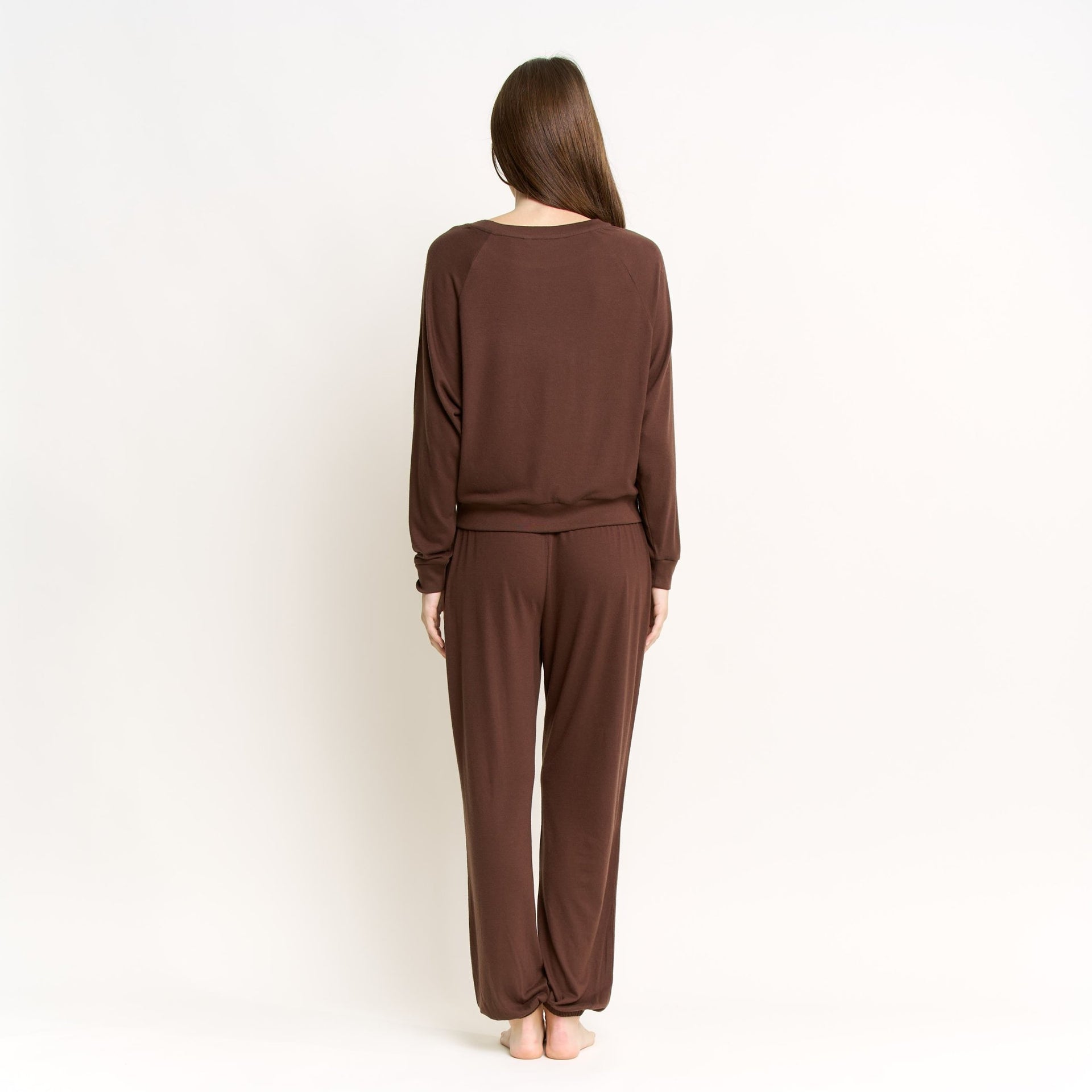 Star Seeker Long Set in Chocolate - Sleepwear & Loungewear -