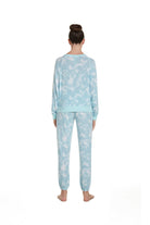 Star Seeker Long Set In Cloudy Sky - Sleepwear & Loungewear -