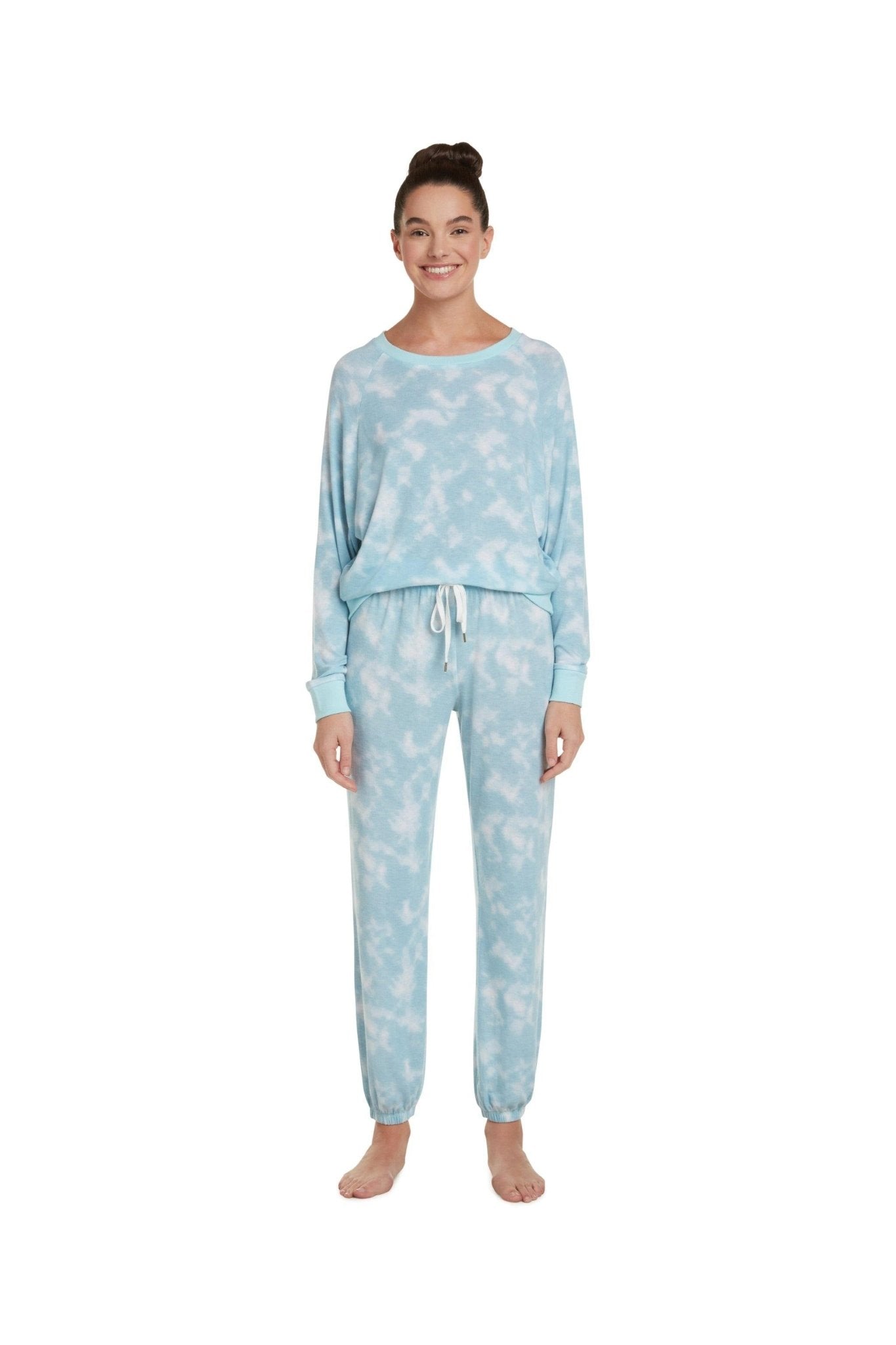 Star Seeker Long Set In Cloudy Sky - Sleepwear & Loungewear -