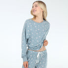 Star Seeker Long Set In Earl Grey Floral - Loungewear -