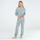 Star Seeker Long Set In Fern Camo - Loungewear -