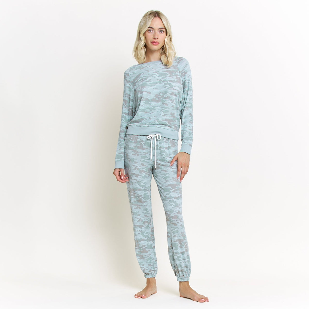 Star Seeker Long Set In Fern Camo - Sleepwear & Loungewear - XL