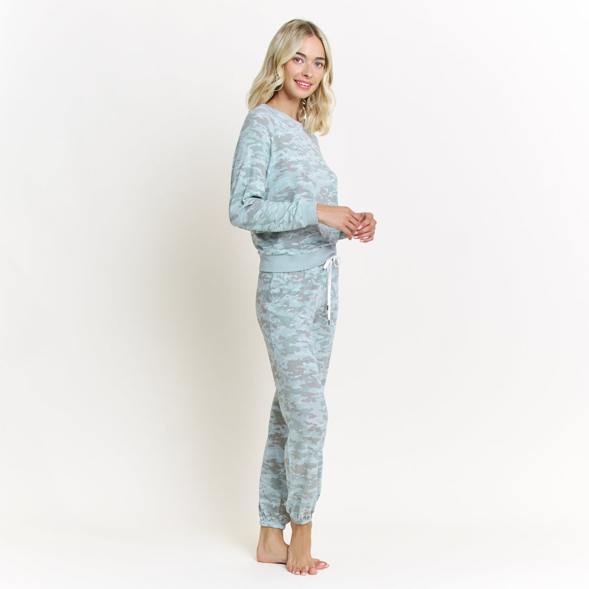 Star Seeker Long Set In Fern Camo - Sleepwear & Loungewear -