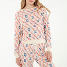 Star Seeker Long Set In Frolic Geo - Loungewear -