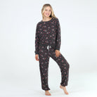 Star Seeker Long Set In Heart Daisies - Loungewear -