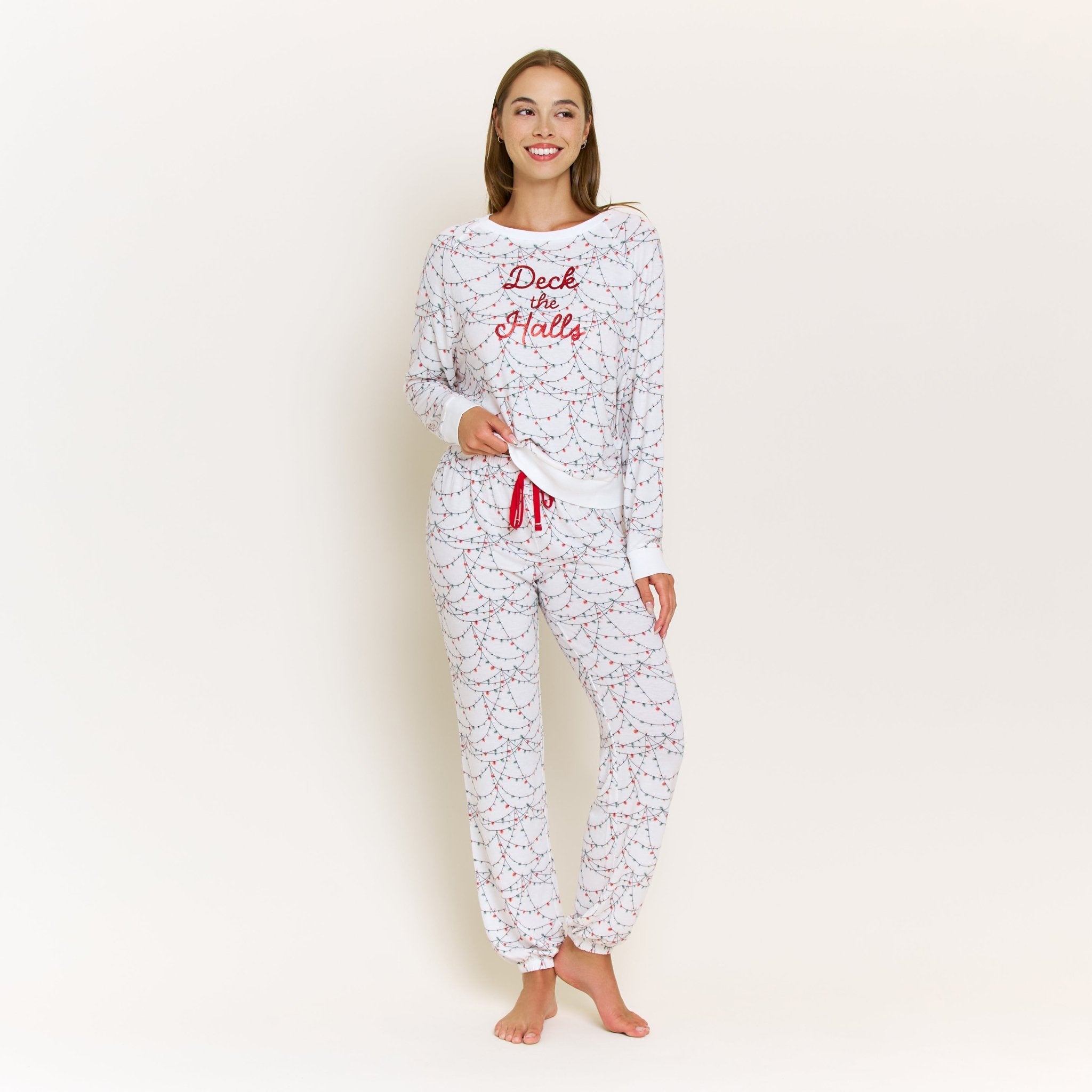 Star Seeker Long Set in Holiday Lights - Sleepwear & Loungewear - XL