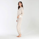 Star Seeker Long Set In Ivory Terrazzo - Loungewear -