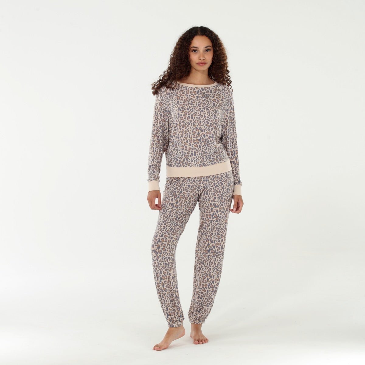 Star Seeker Long Set In Leopard - Sleepwear & Loungewear - X-Large