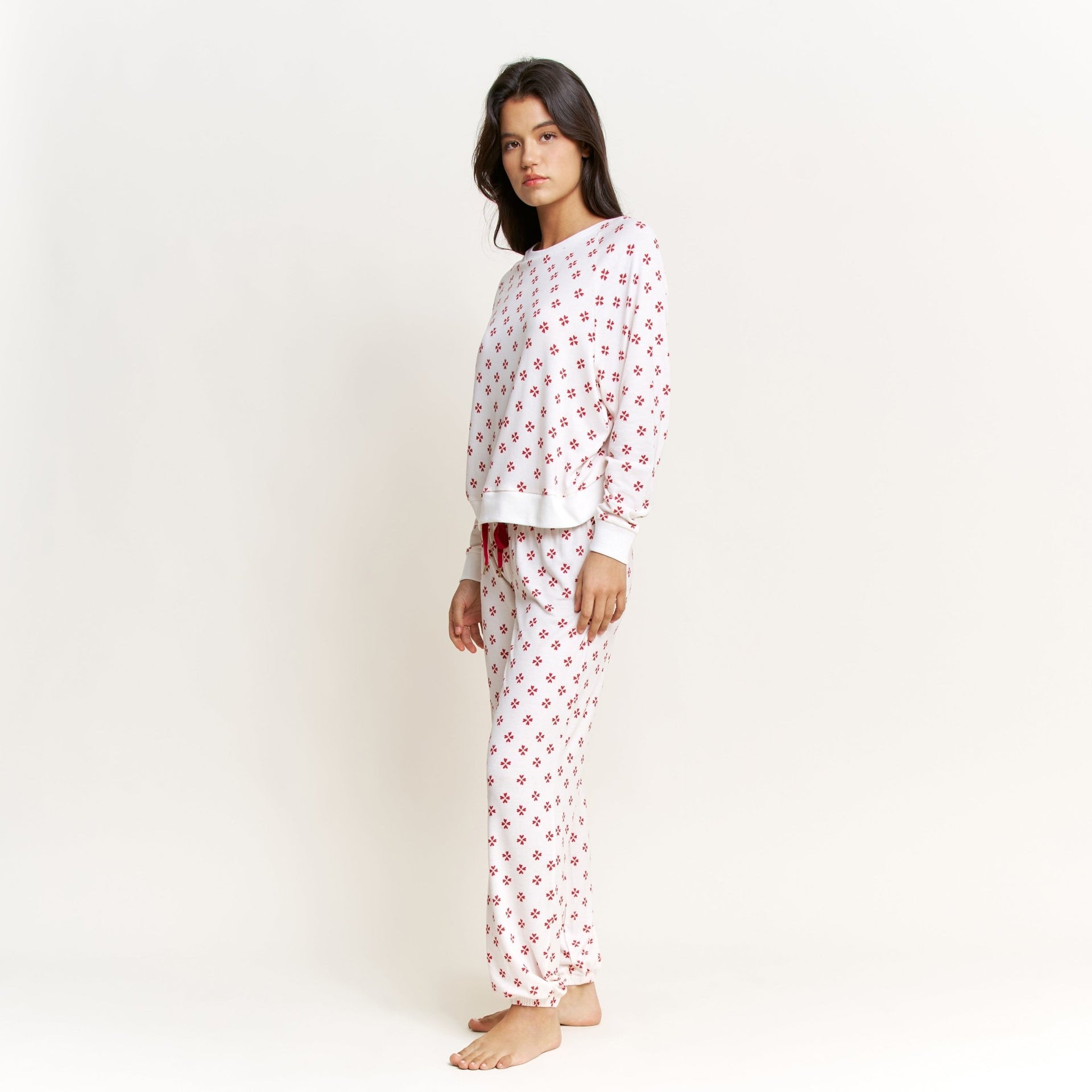Star Seeker Long Set in Lucky Hearts - Sleepwear & Loungewear -