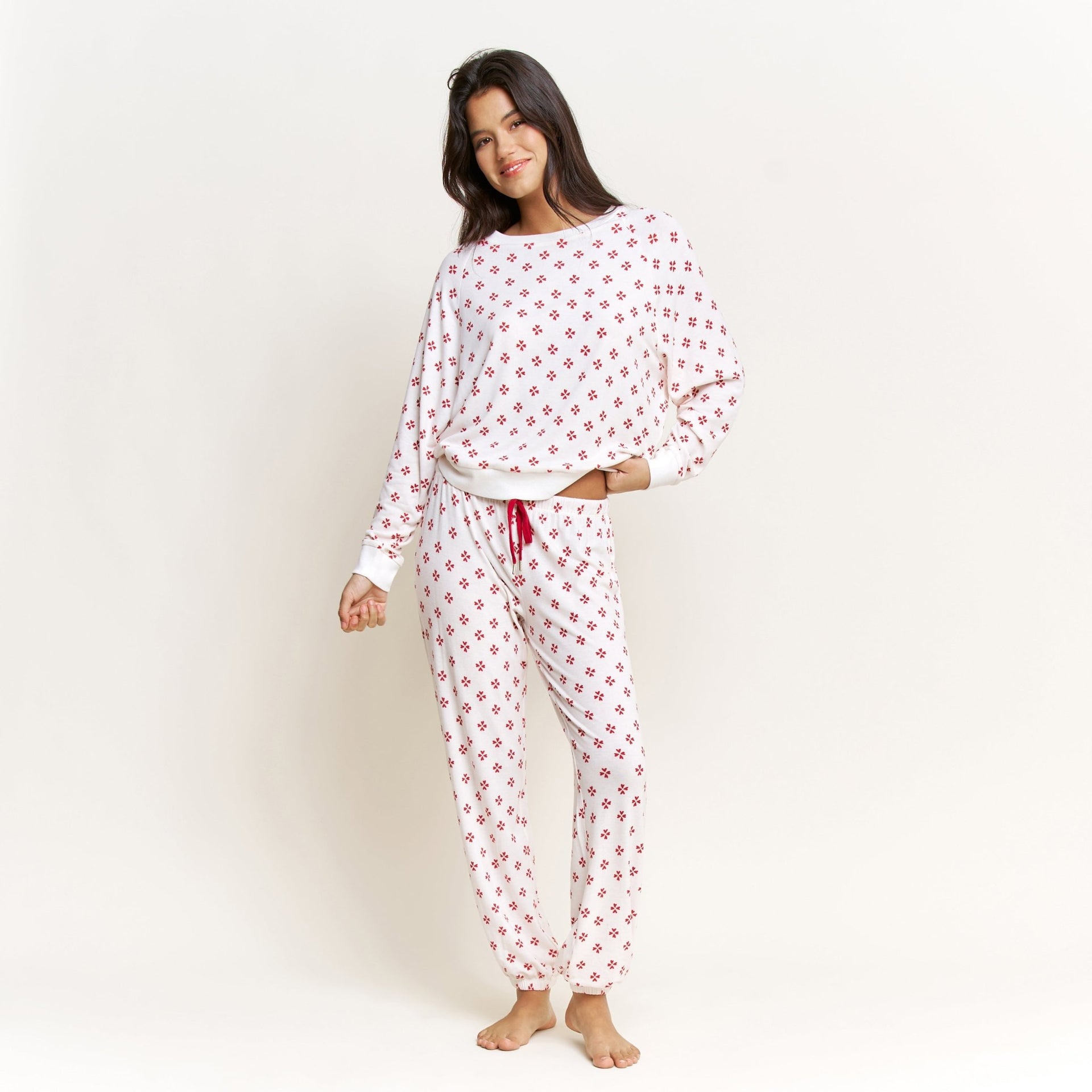 Star Seeker Long Set in Lucky Hearts - Sleepwear & Loungewear - XL